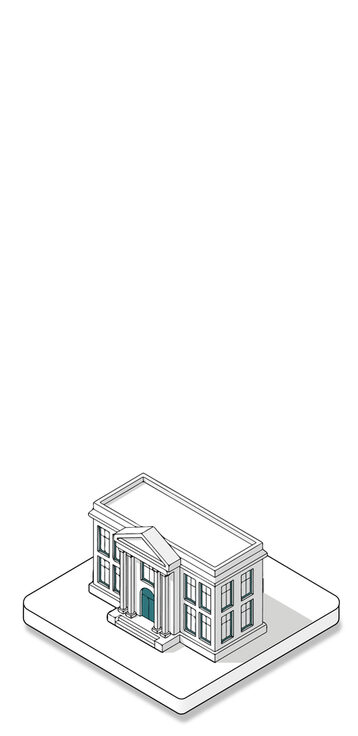 2D Grafik eines Gebäudes